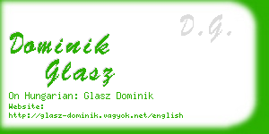 dominik glasz business card